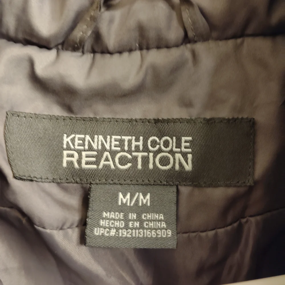 Kenneth Cole Women's Charcoal Quilted Puffer Jacket - Picture 2 of 4